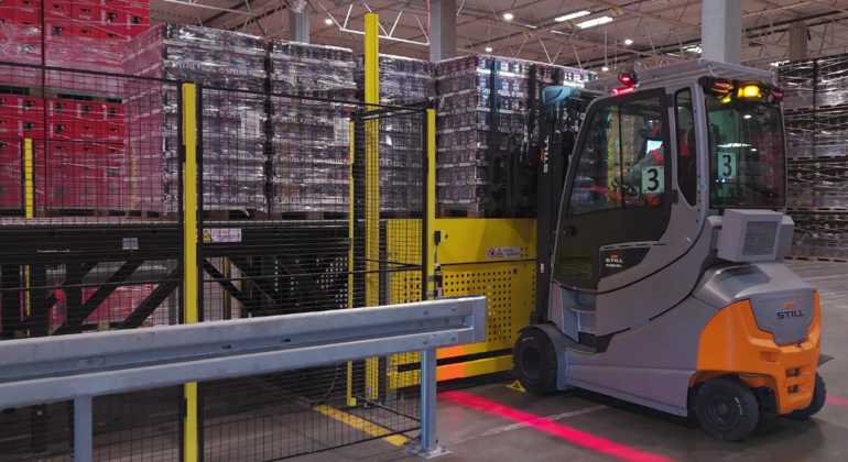 MF Palletised Beverage Forklift Pickup 3