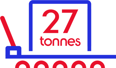 Container 27 Tonnes Icon Red & Blue