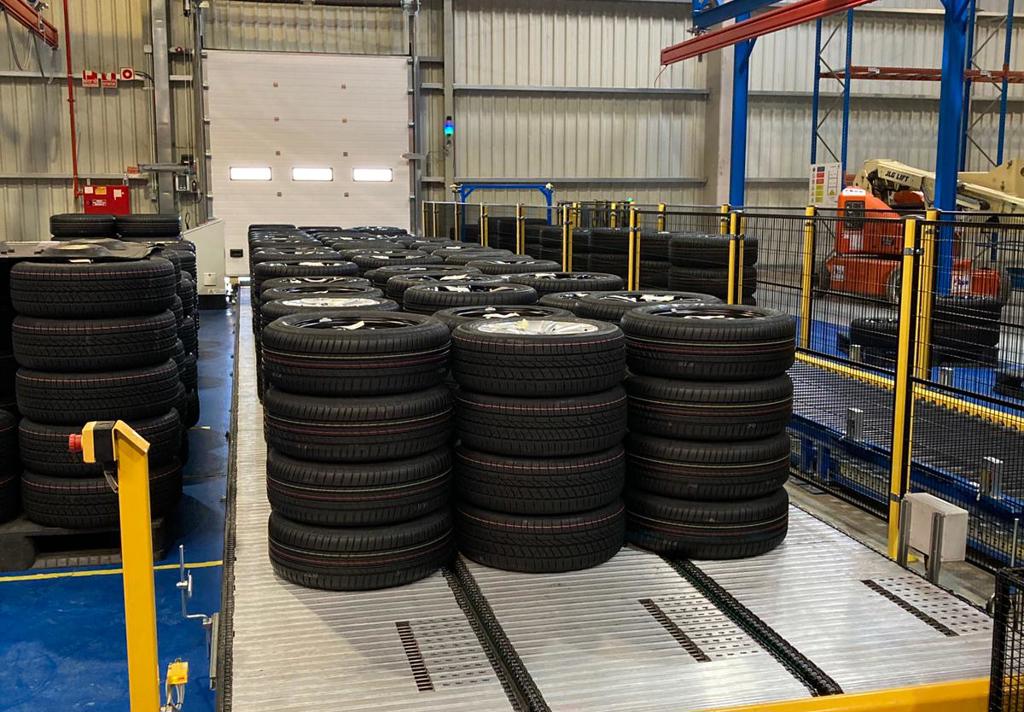 Wheel&Tire Assembly On MF Dock
