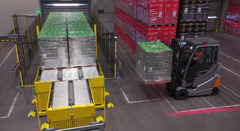 MF Palletised Beverage Forklift Pickup 2