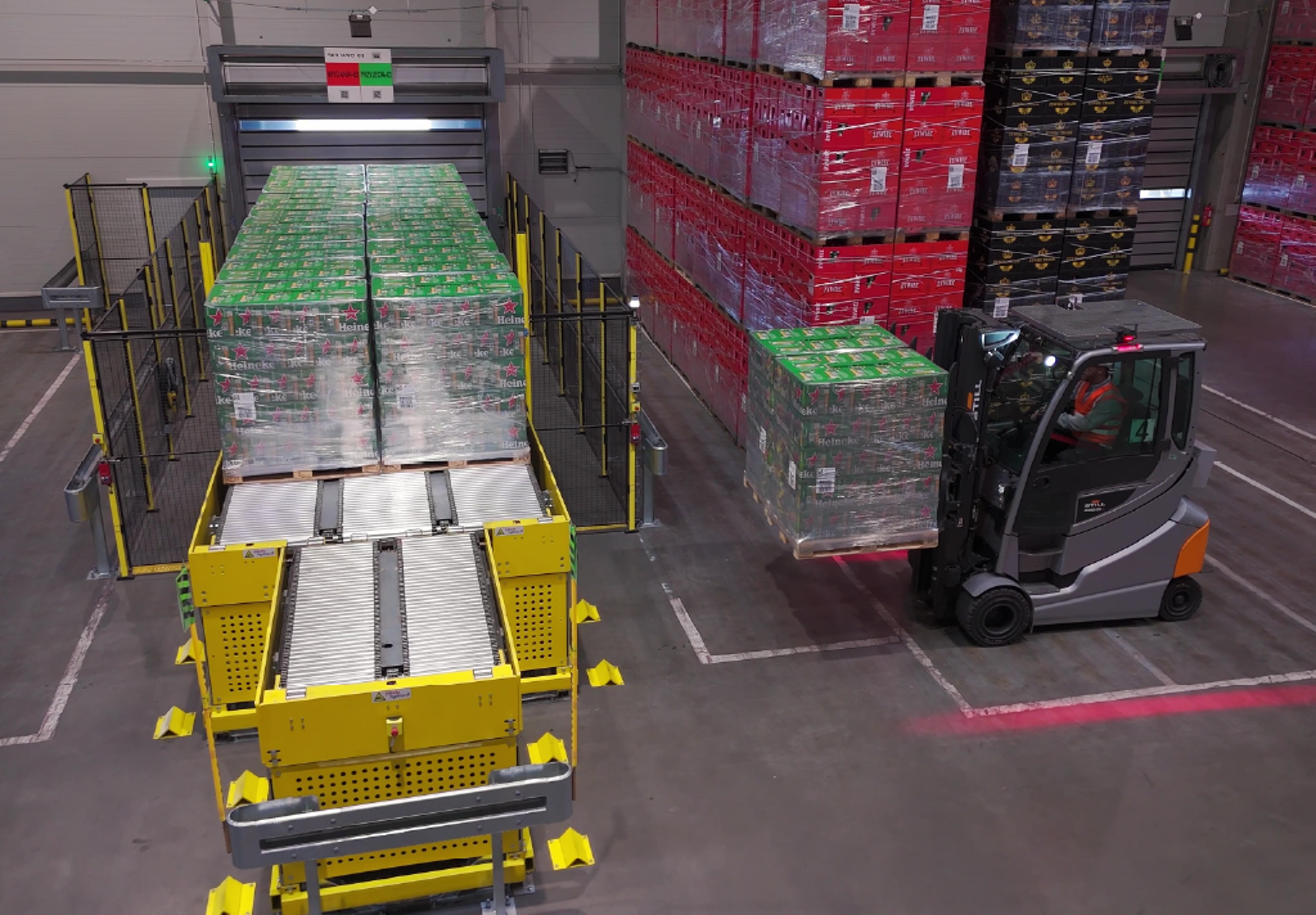 MF Palletised Beverage Forklift Pickup 2