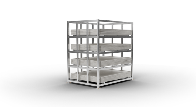 Equipment Station Fixed Storage Rack For Cargo Pallets PMCR 10 A Render