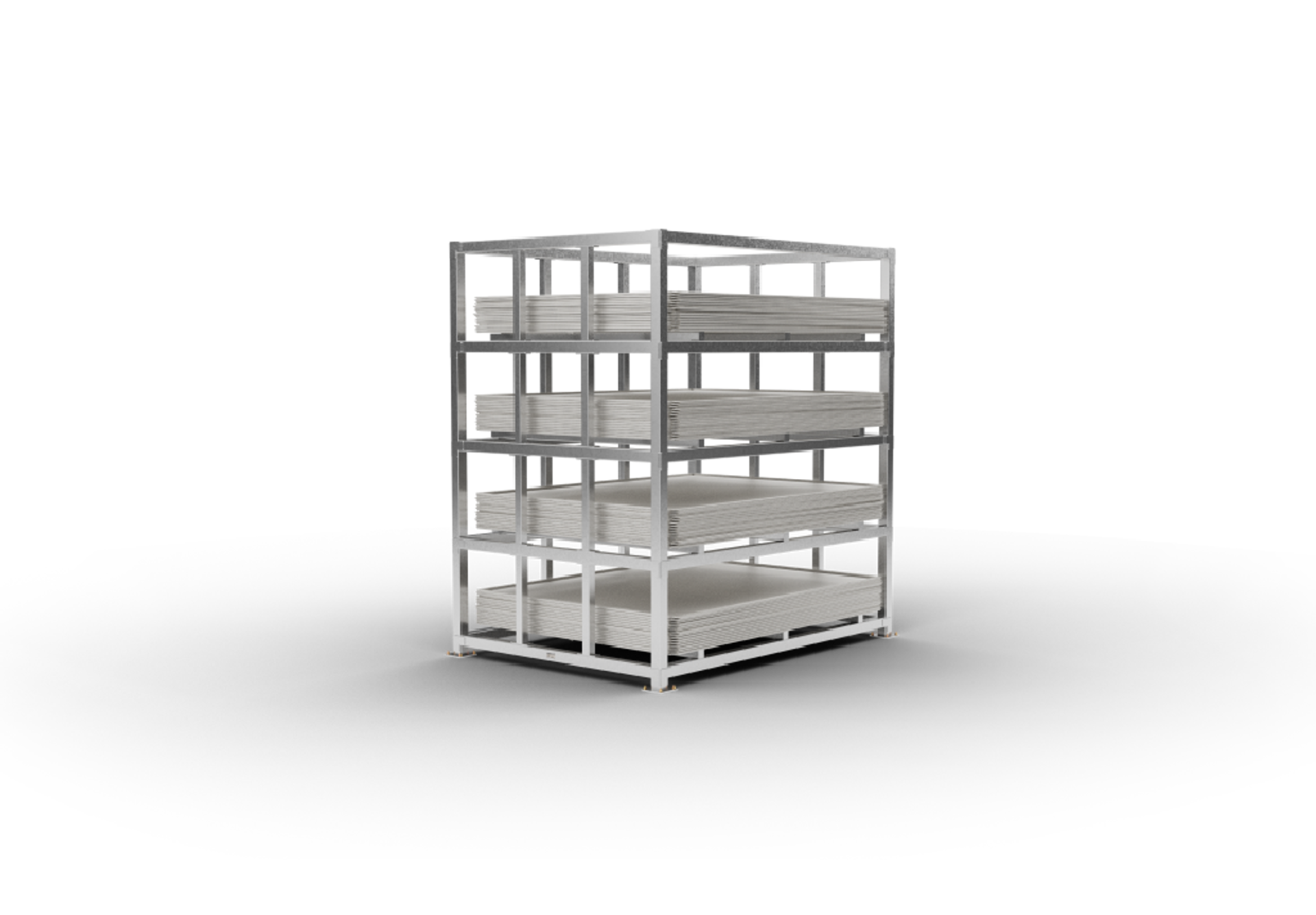 Equipment Station Fixed Storage Rack For Cargo Pallets PMCR 10 A Render