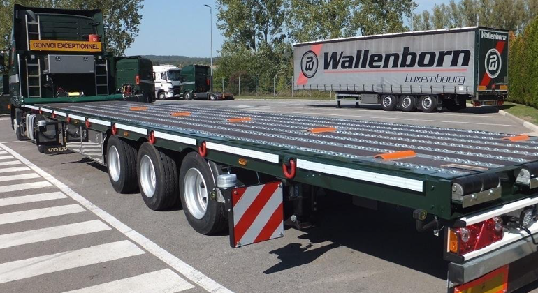 Wallenborn, Flatbed Trailer With PCR System, No Load