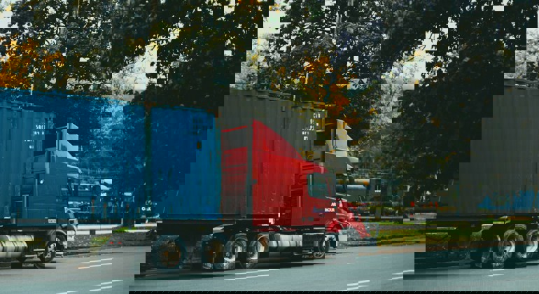 Truck Delivering D2C
